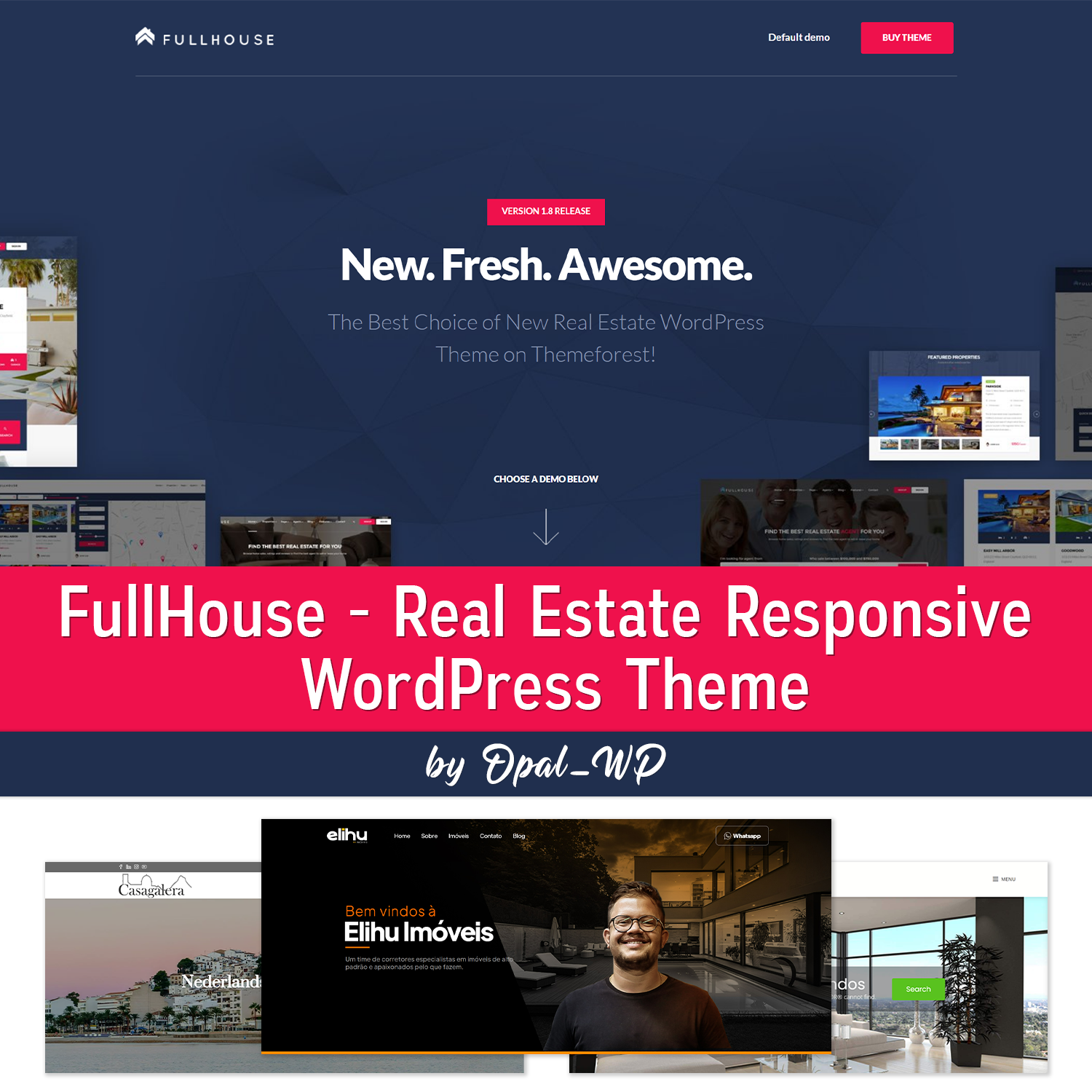 Images with fullhouse real estate responsive wordpress theme.