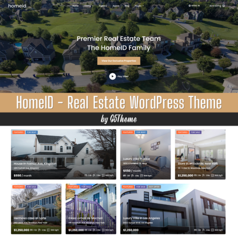 Images with homeid real estate wordpress theme.