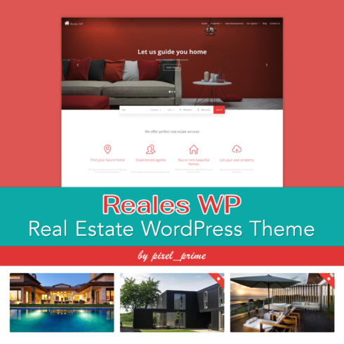 Preview reales wp real estate wordpress theme.