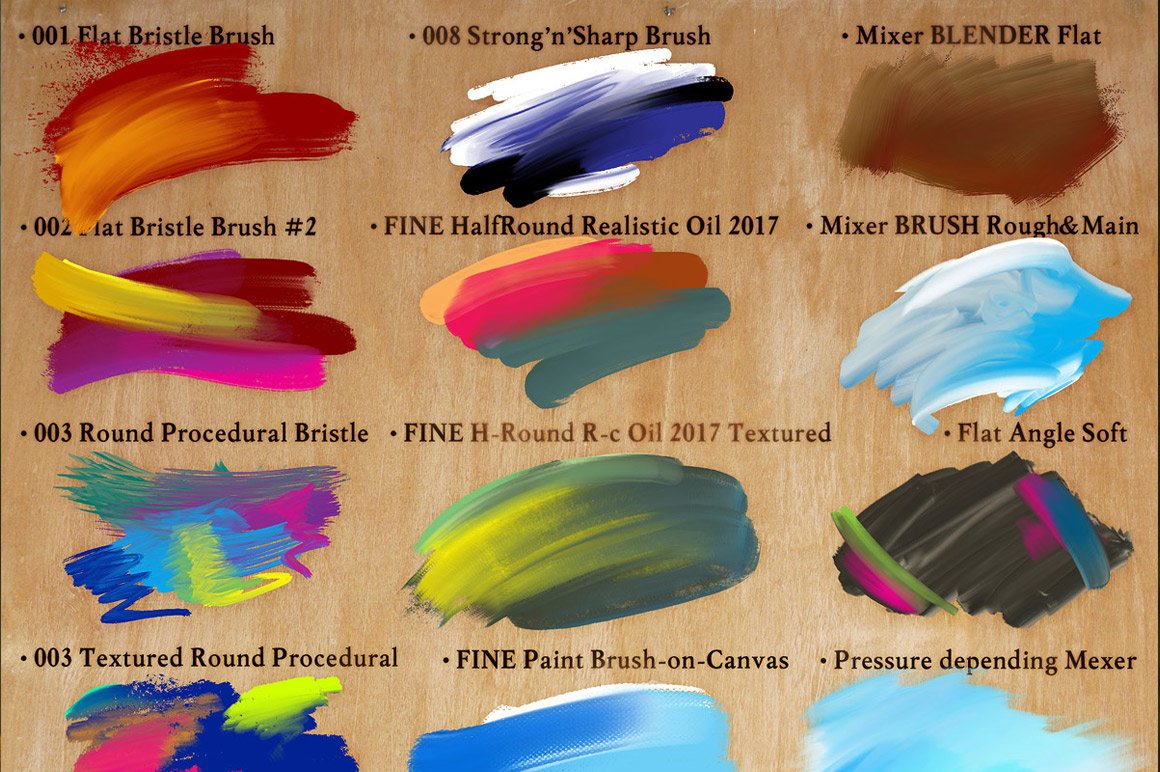 Image of colored brushes.