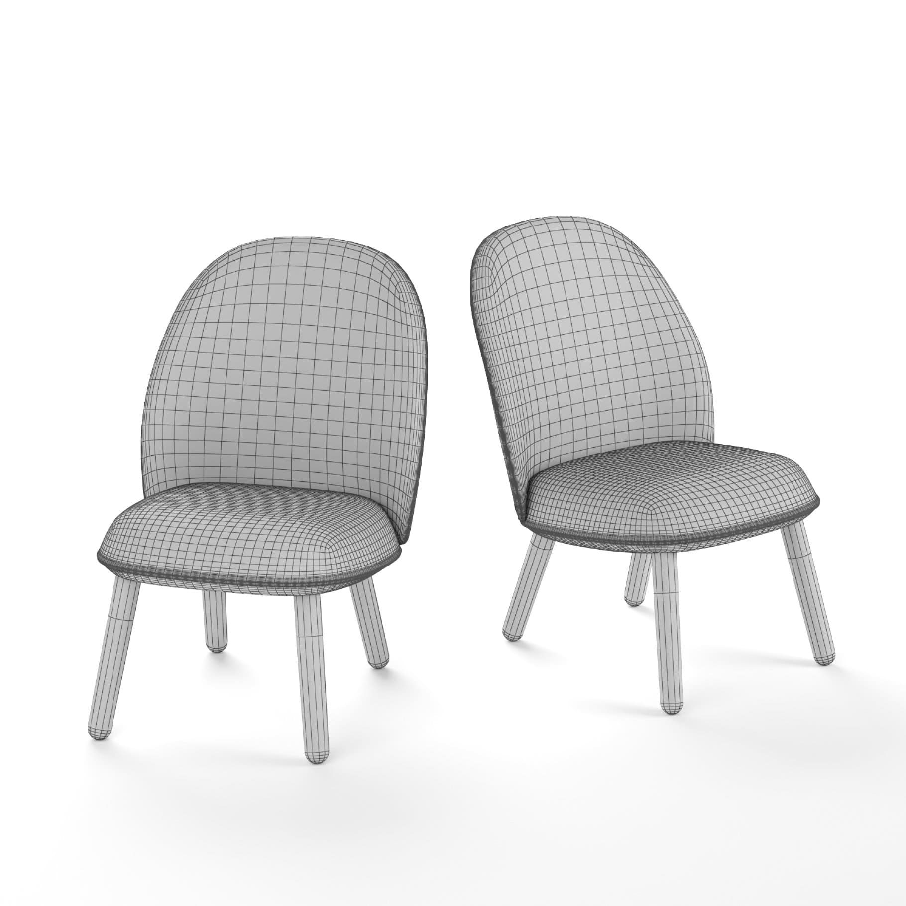 3D model of ACE Lounge Chair on a white background.