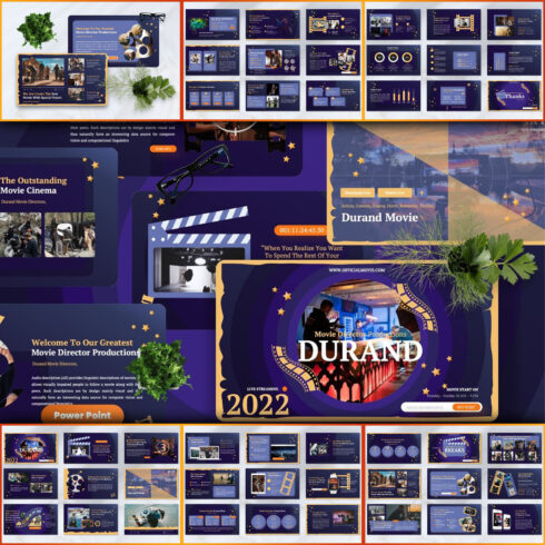Images preview durand movie studio powerpoint.