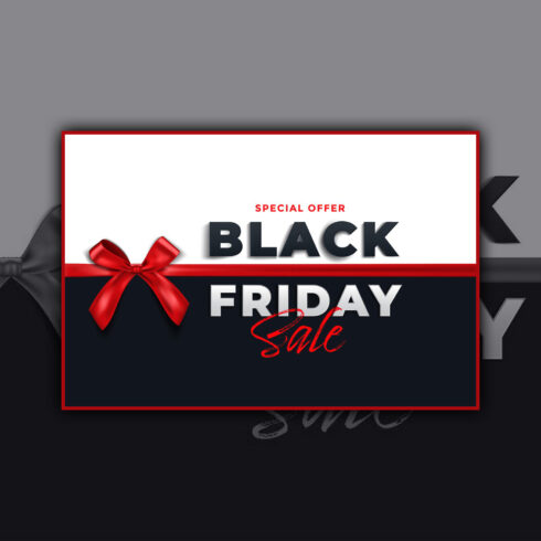 Images with black friday sale banner.