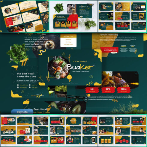 Images preview buaker food vlogger keynote.