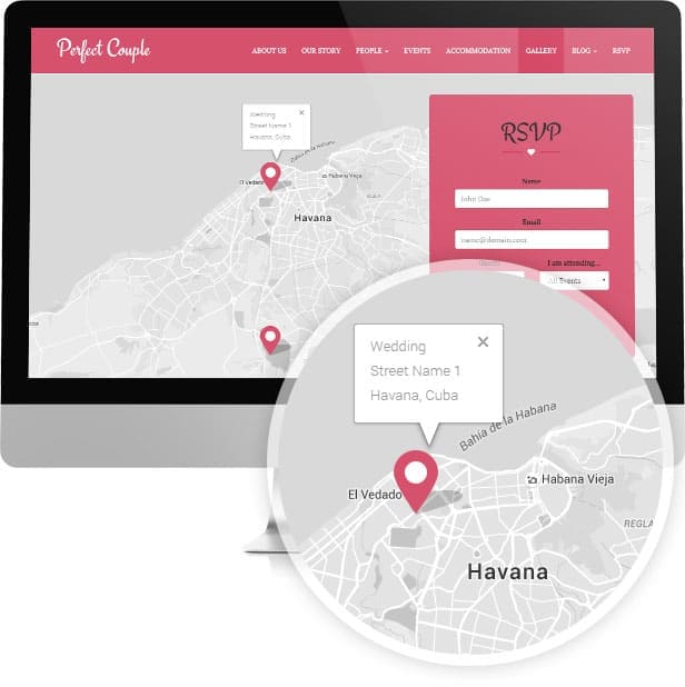 Magnified map page, "Ideal Pair" website.