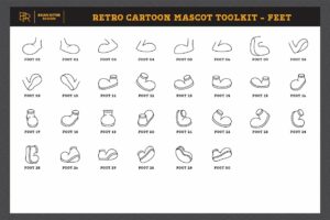 Retro Cartoon Mascot Toolkit – MasterBundles