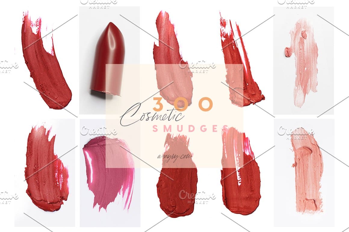 Image of lipsticks in pink and red tones.
