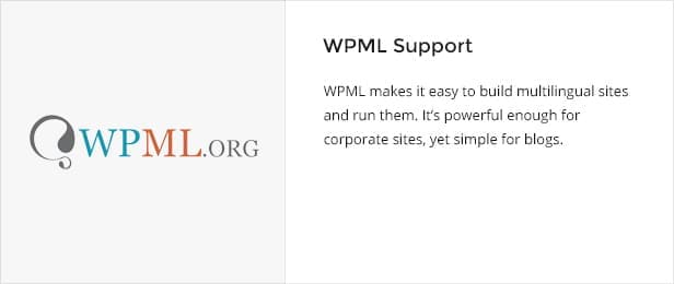 WPML makes it easy to built multilingual sites and run them.