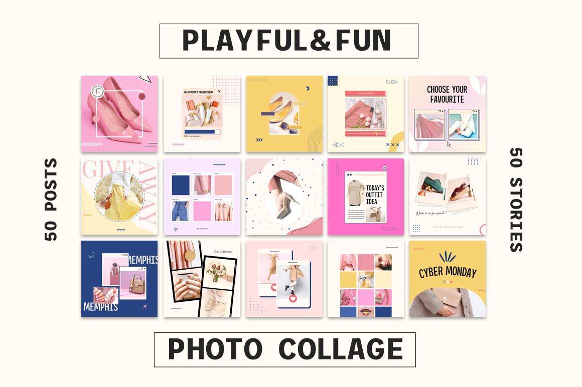 Playful theme for Instagram.