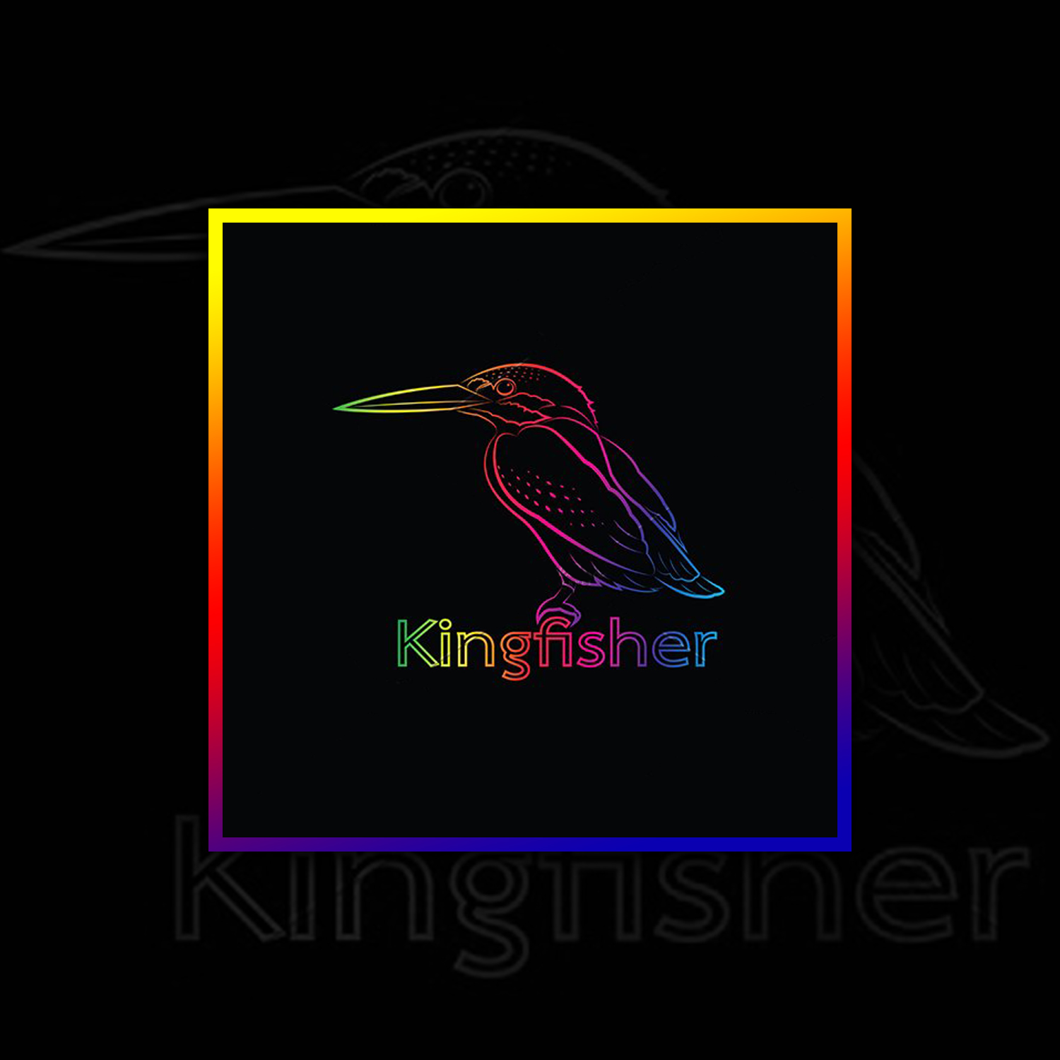 Images with vector of a kingfisher bird.