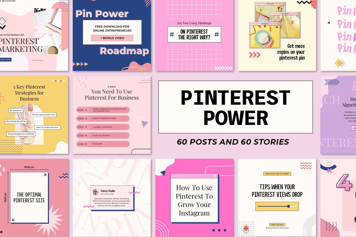 Pinterest power color templates.