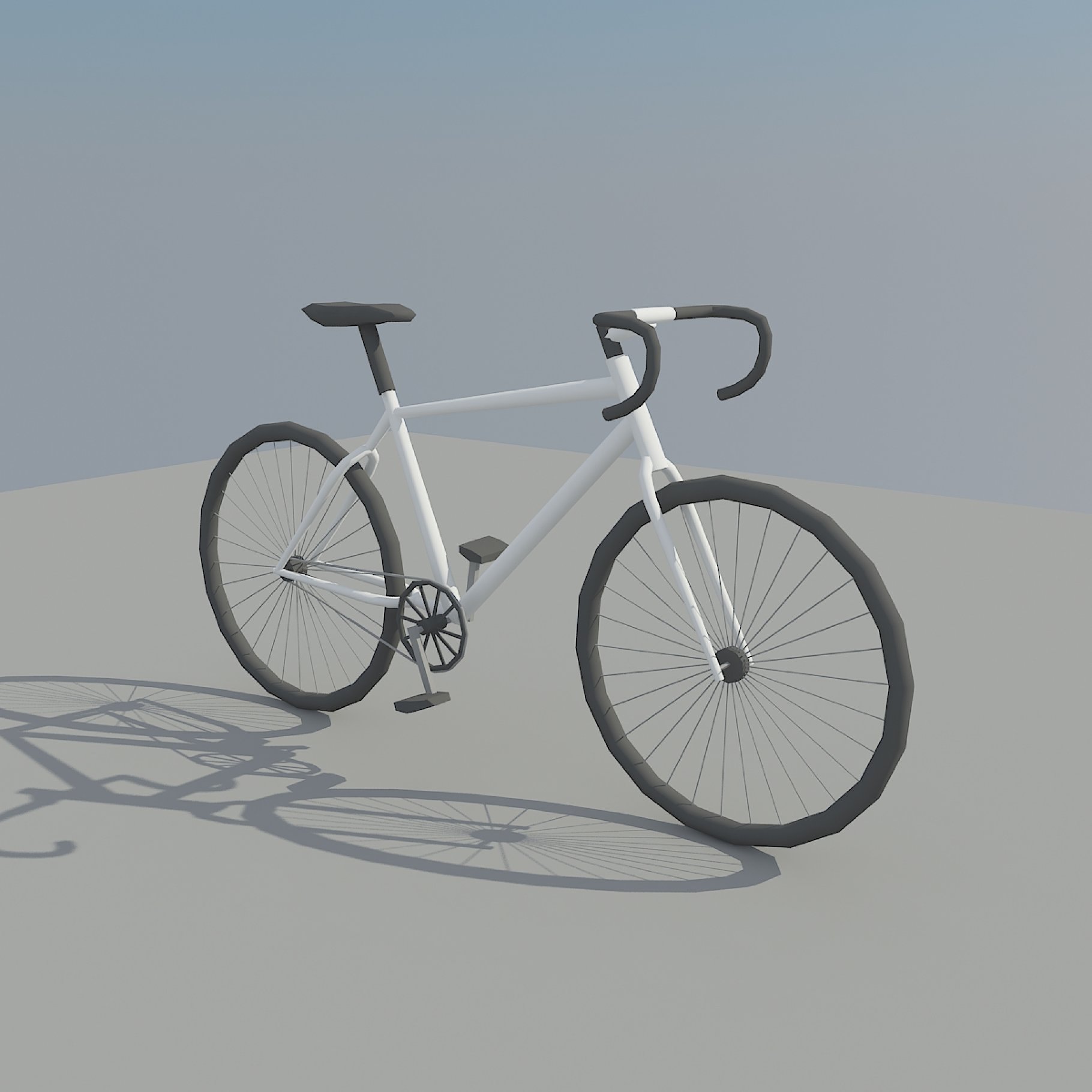 Image of a fast bike white bicycle.
