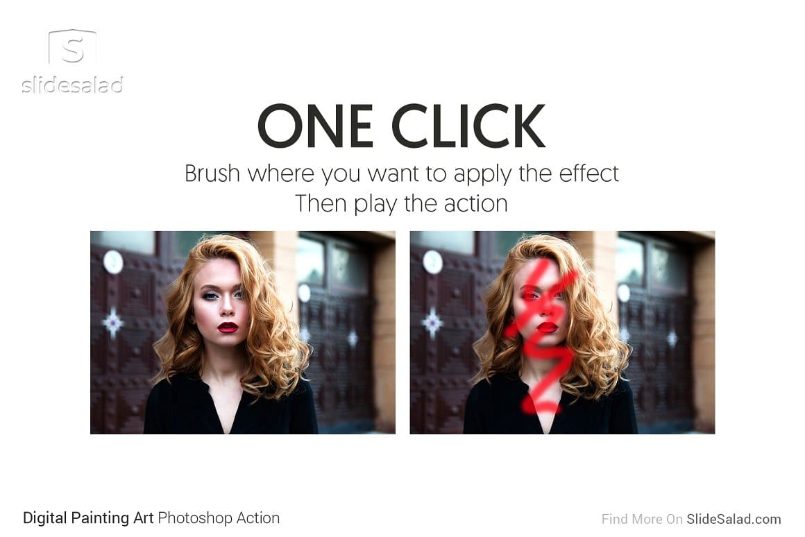 One click, brush where you want to apply the effect.