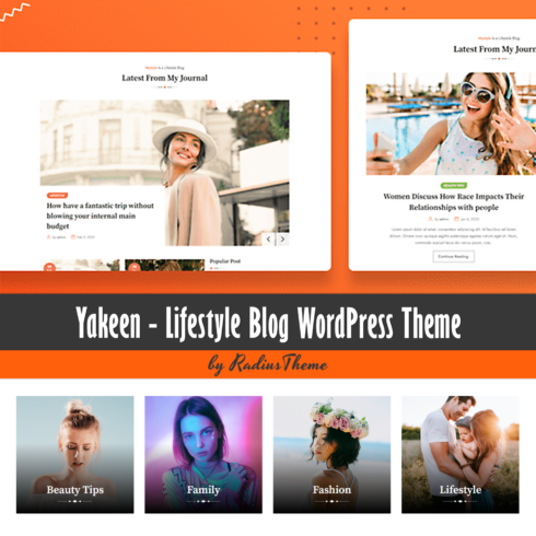 Yakeen - Lifestyle Blog WordPress Theme.