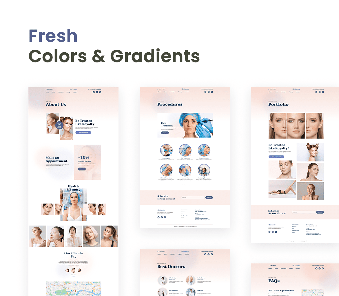 Fresh Colors & Gradients.