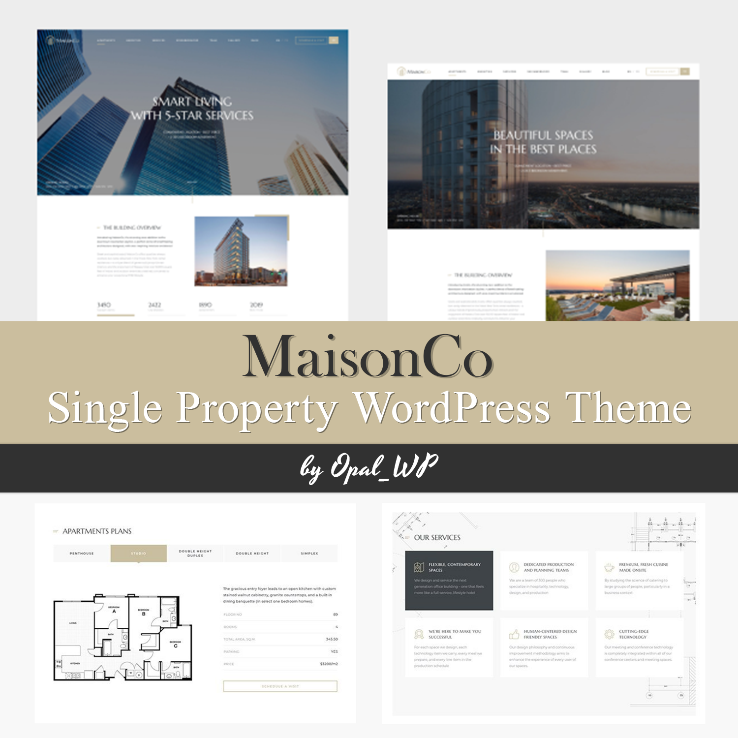 Images with maisonco single property wordpress theme.