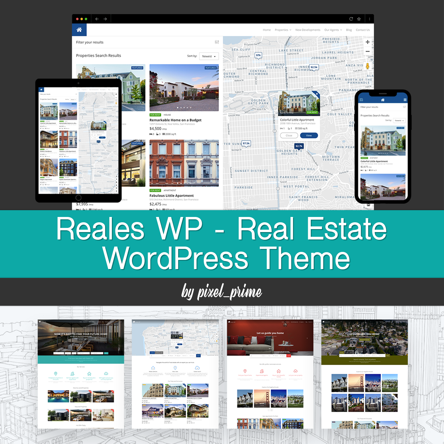 Images with reales wp real estate wordpress theme.