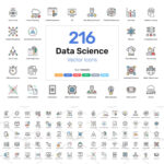 216 Data Science Vector Icons – MasterBundles
