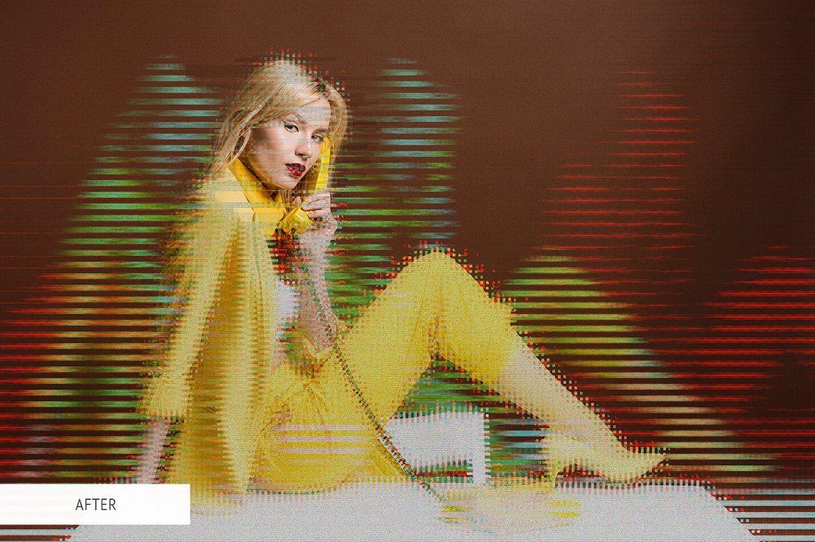 GIRL in yellow with blur.