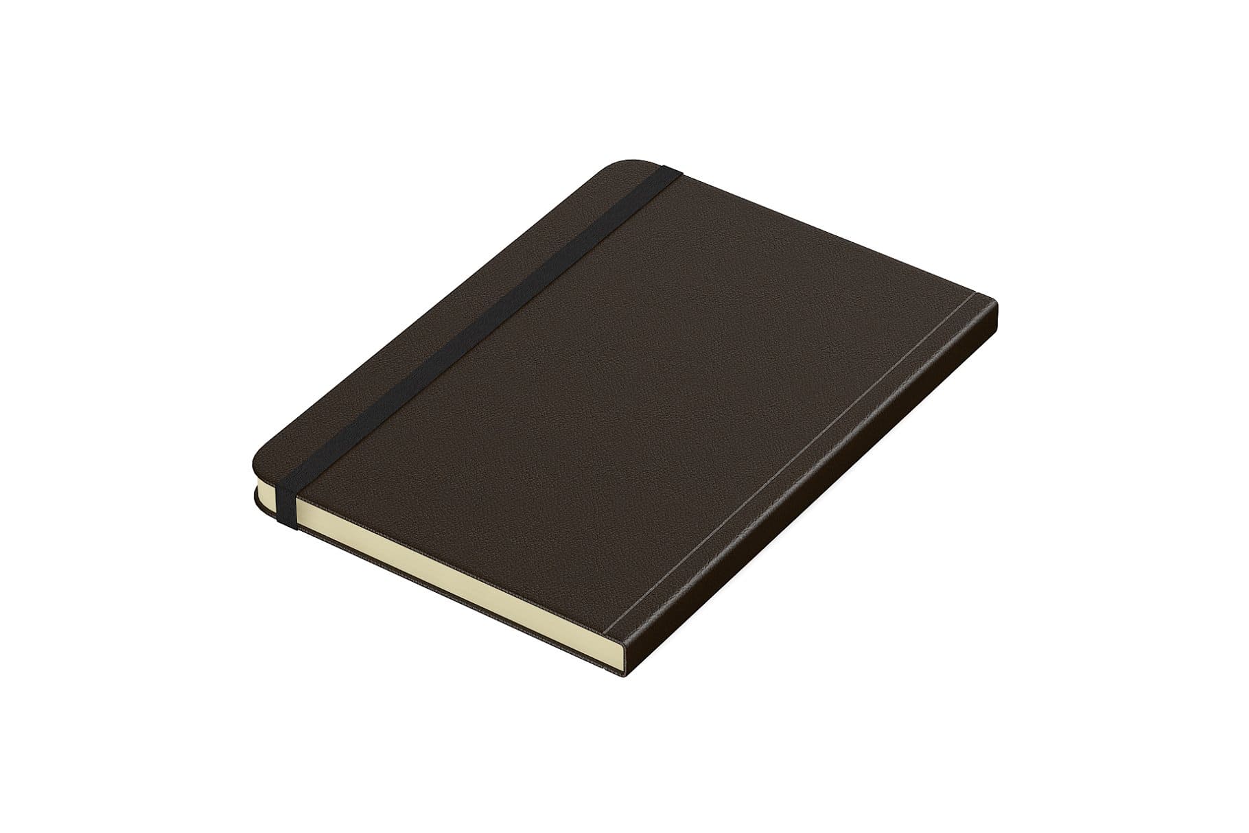 3D model of a notebook with textured binding.