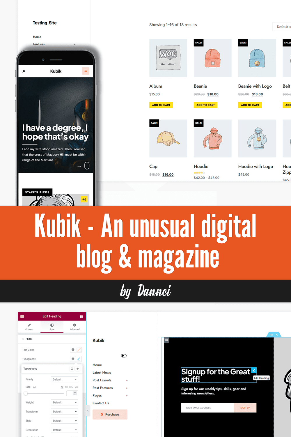 Preview Kubik - An Unusual Digital Blog & Magazine on the mobile.