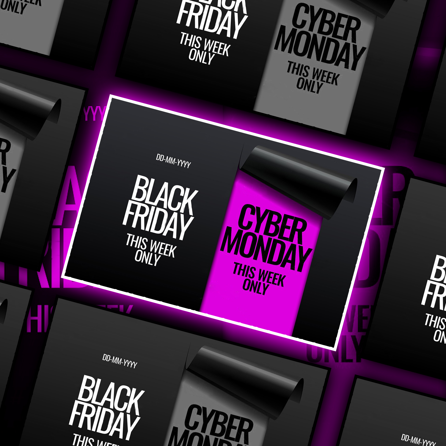 Preview black friday and cyber monday banner.