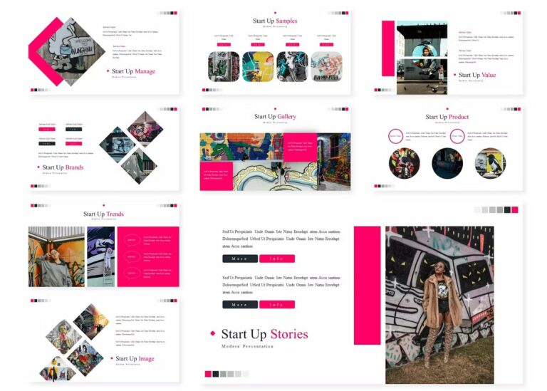 Modern Start Up Powerpoint Template – MasterBundles