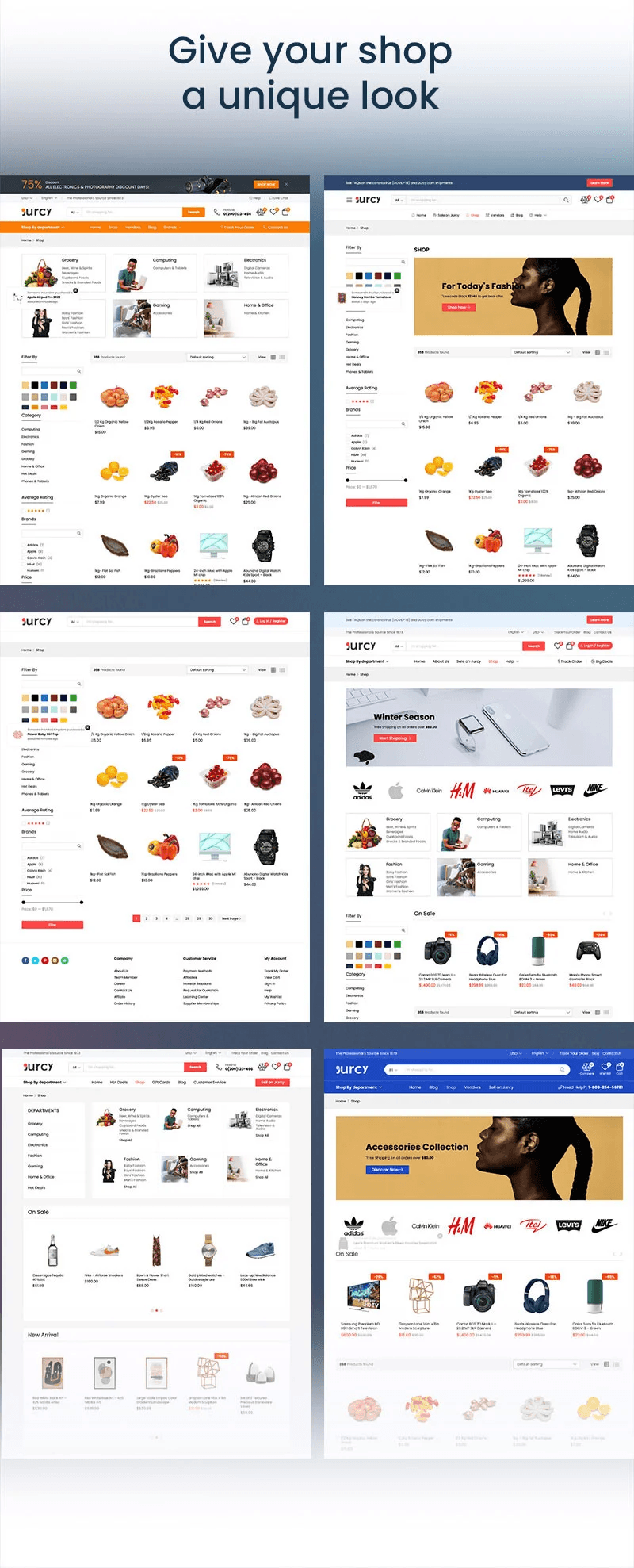 Great store product image pages.