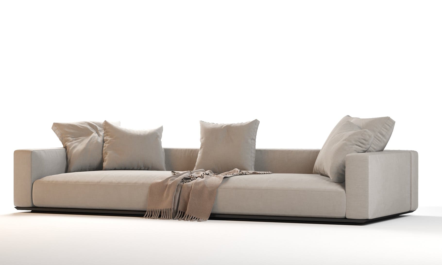 Flexform Grandemare Sectional Sofa with low legs.