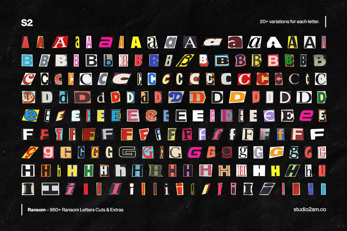 Beautiful letters of the alphabet and more.