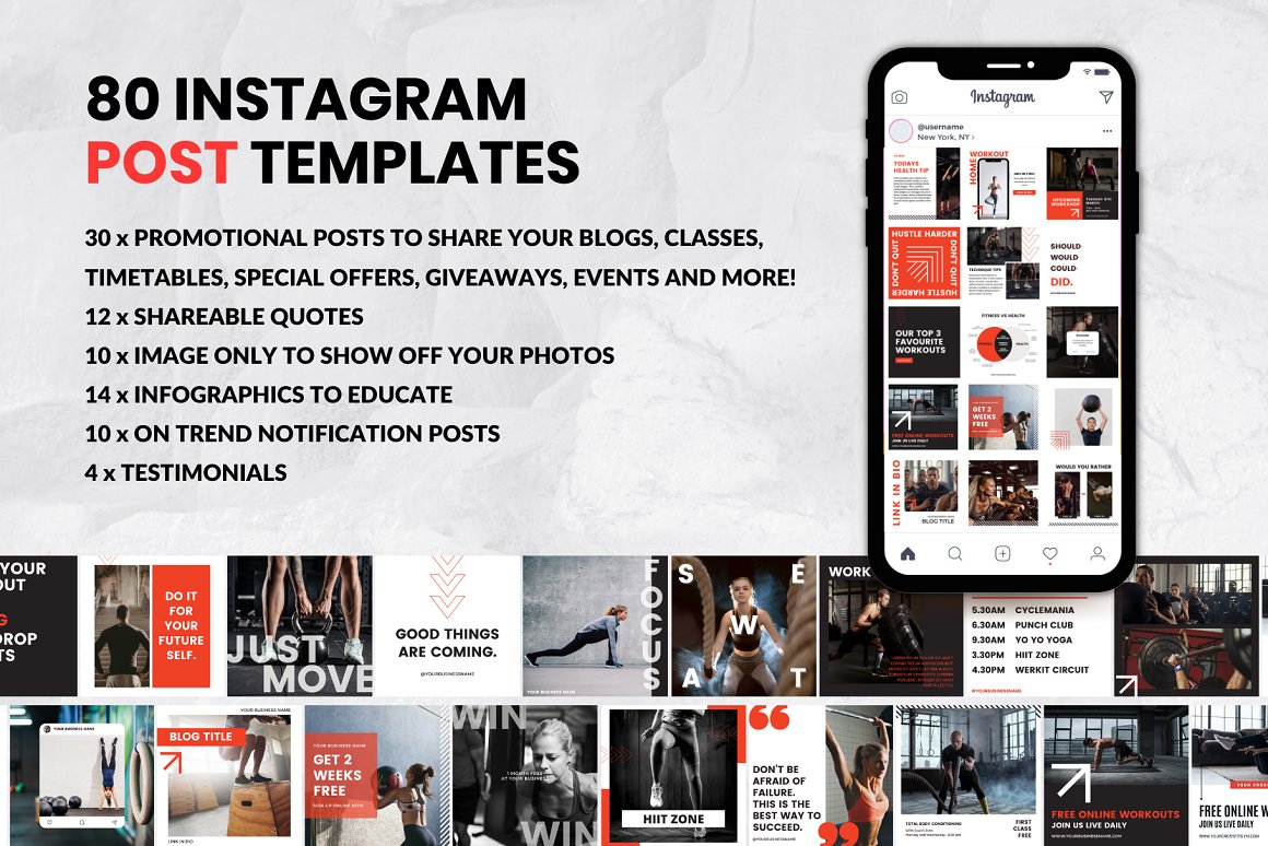 Invitation to Instagram templates with images.