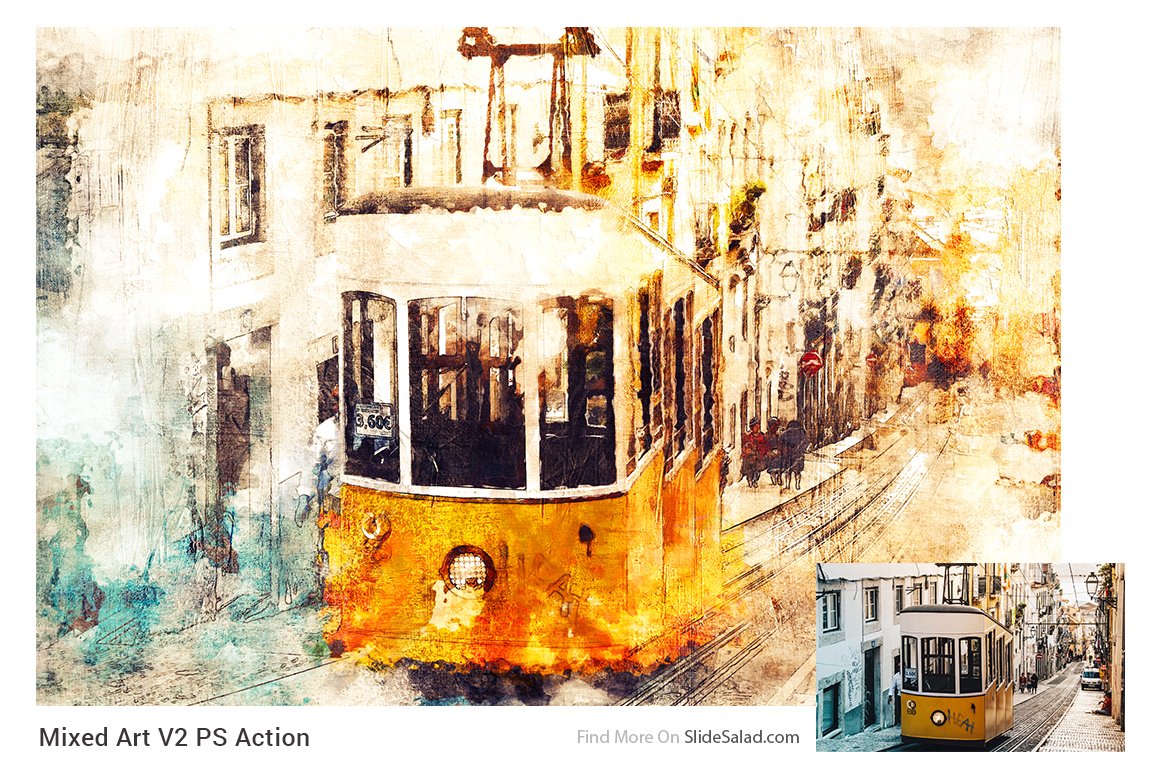 Image of a yellow tram.