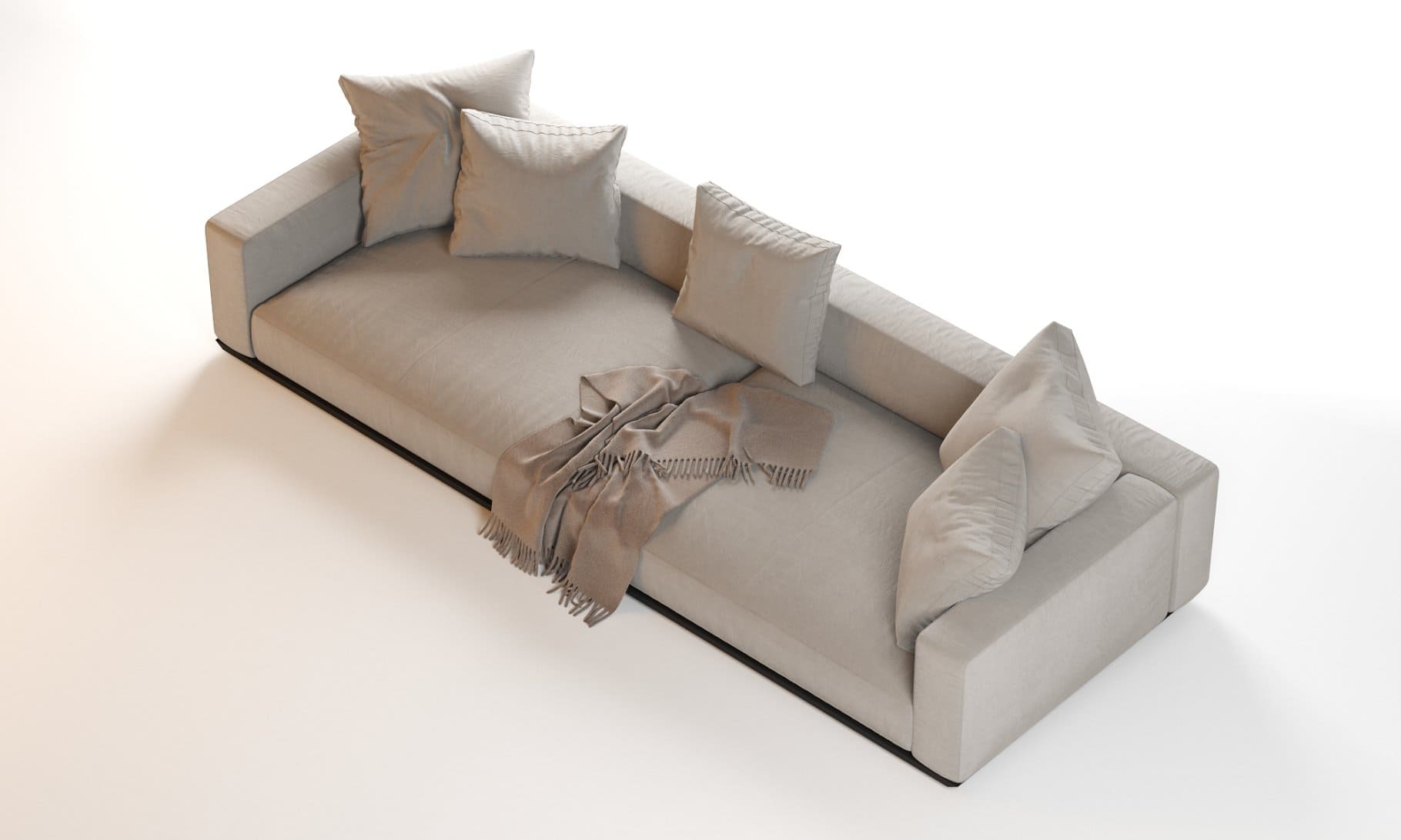 Top view of the Flexform Grandemare Sectional Sofa.