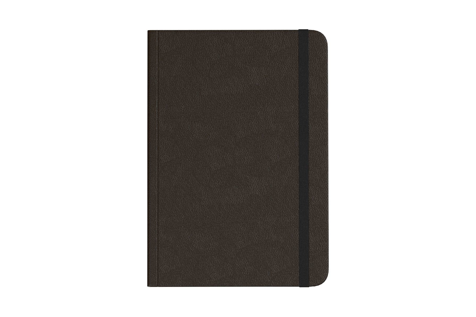 3D model of a notebook with semicircular edges.