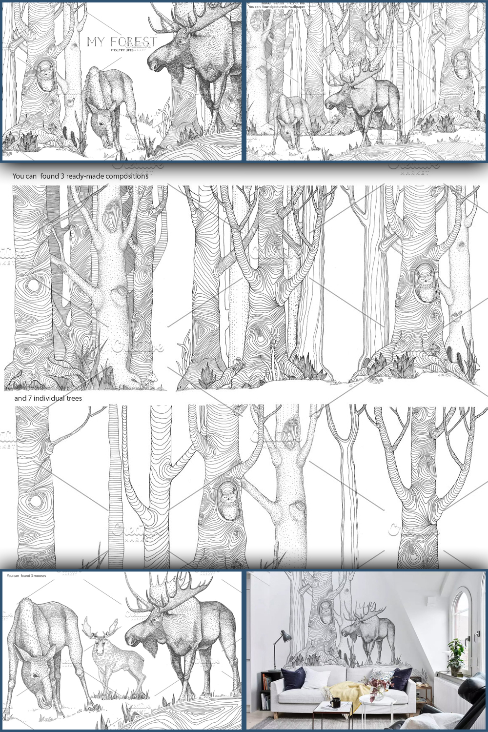 Illustrations my forest of pinterest.
