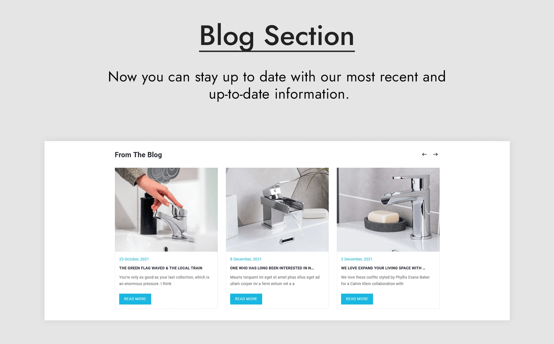 Blogs for the bathroom.