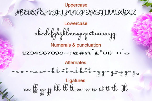 A page with an inscription in font.