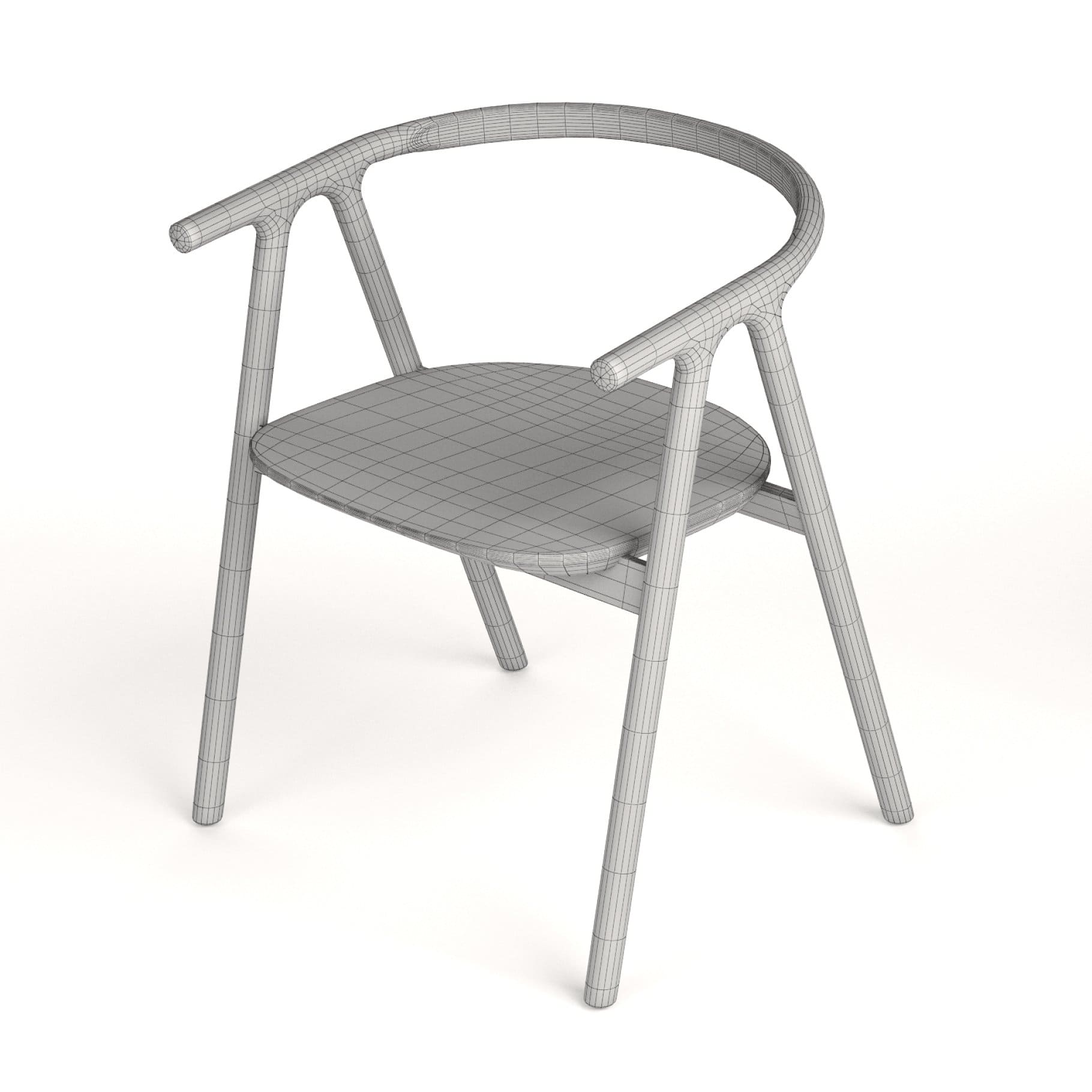 3D model Tanaka Dining Chair Industry West.