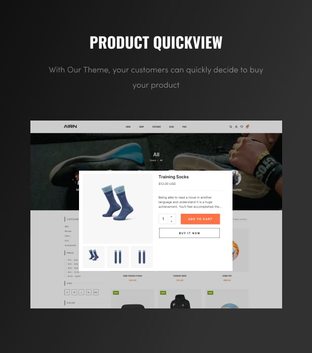 AIRN - Sports Clothing & Fitness Equipment Shopify 2.0 Theme by Theme-Ocean