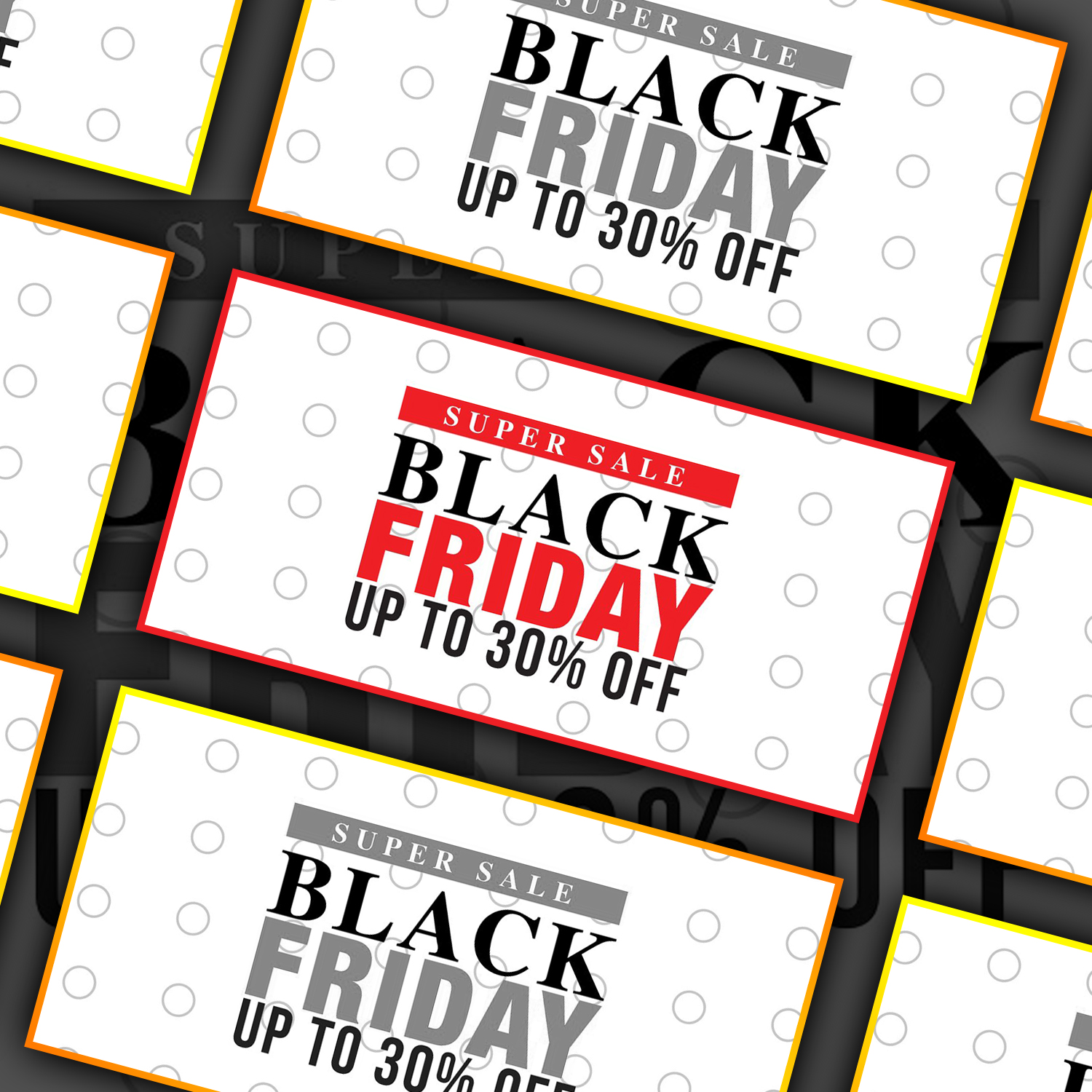 Preview corporate black friday sale banner.