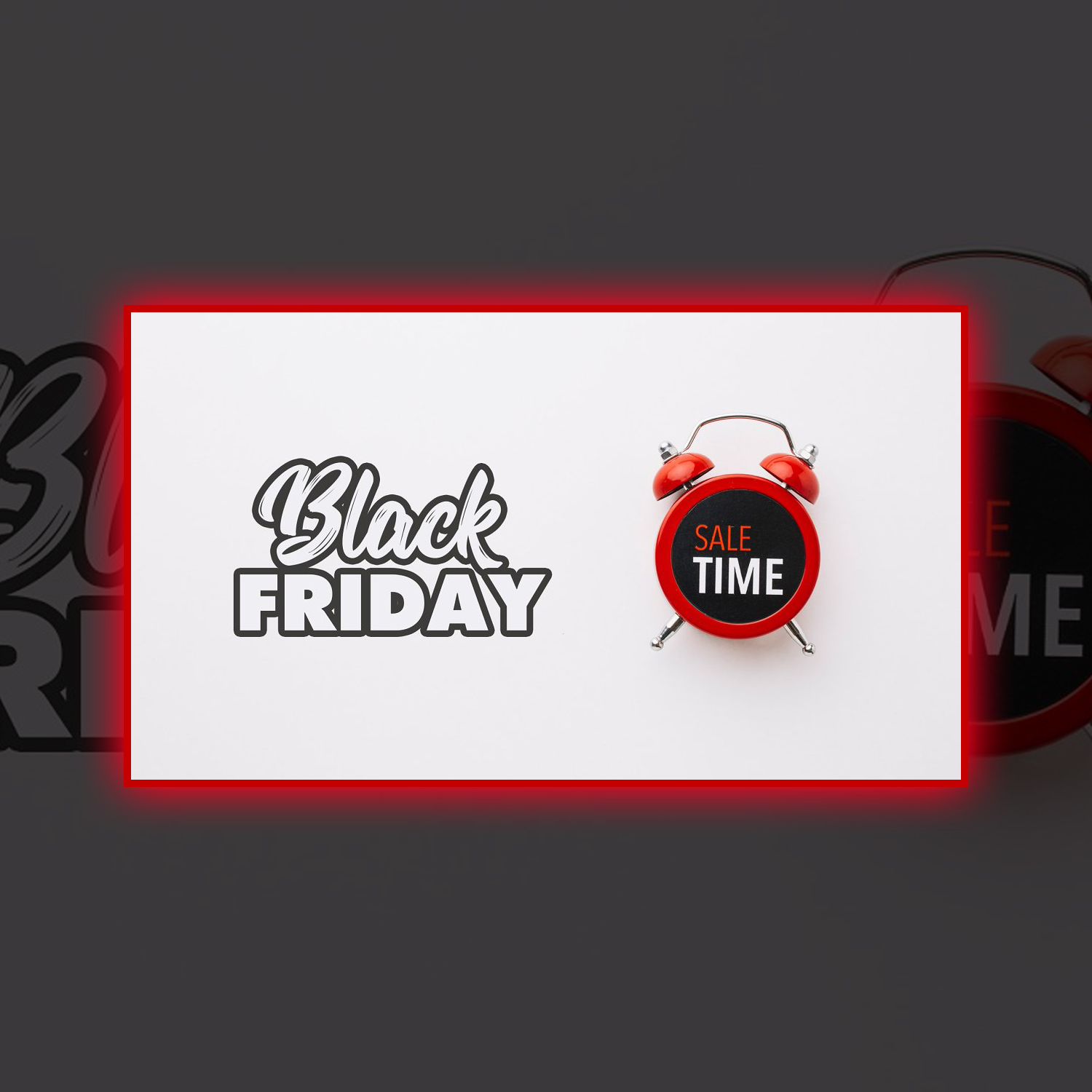 Images with corporate black friday sale banner.