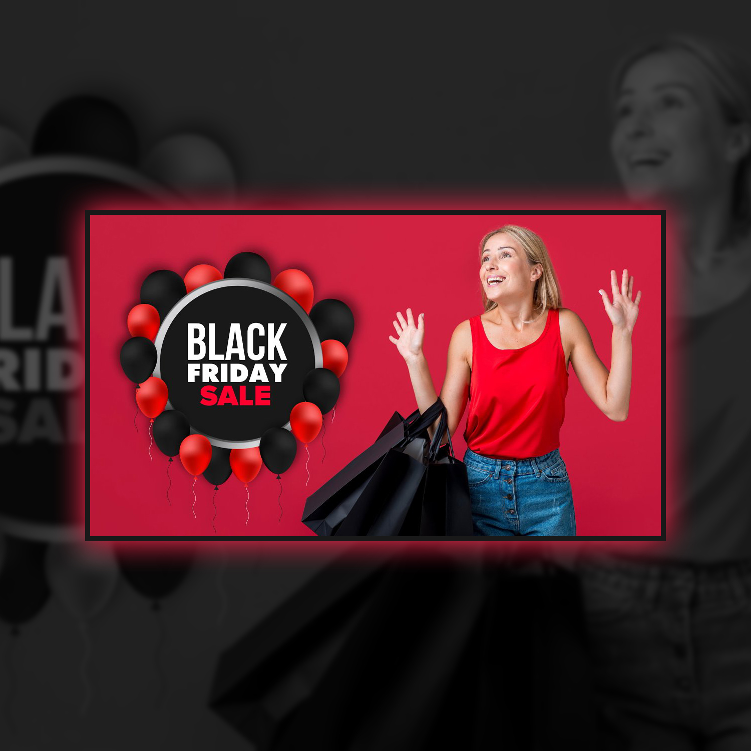 Preview corporate black friday sale banner.