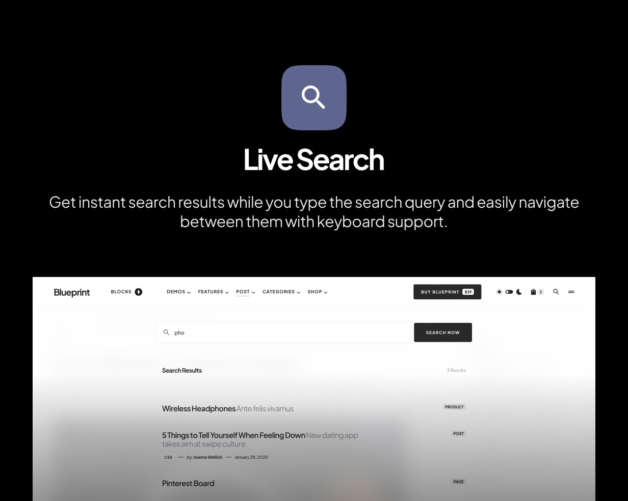 The search plugin is built-in.