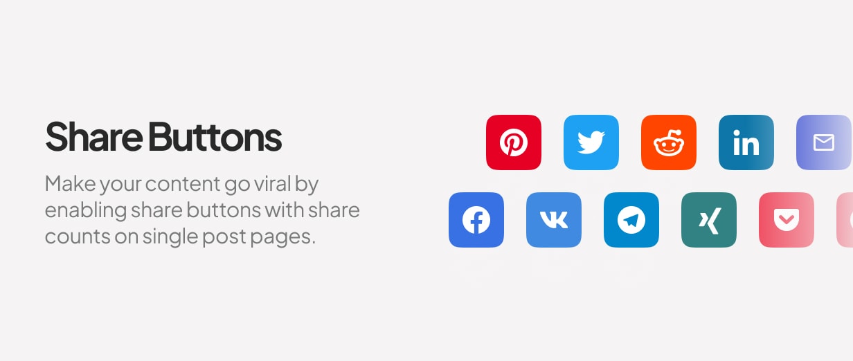 Icons with social networks.