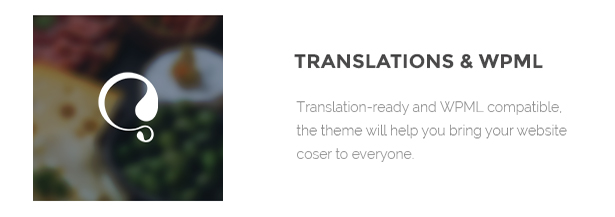 Different translations and transcriptions in the template.