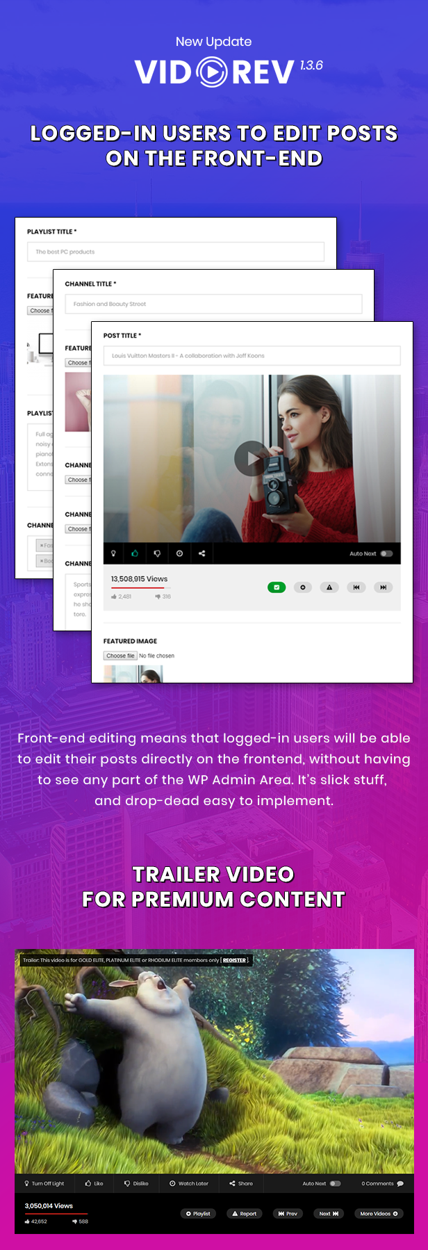 Pages with video plug-in.