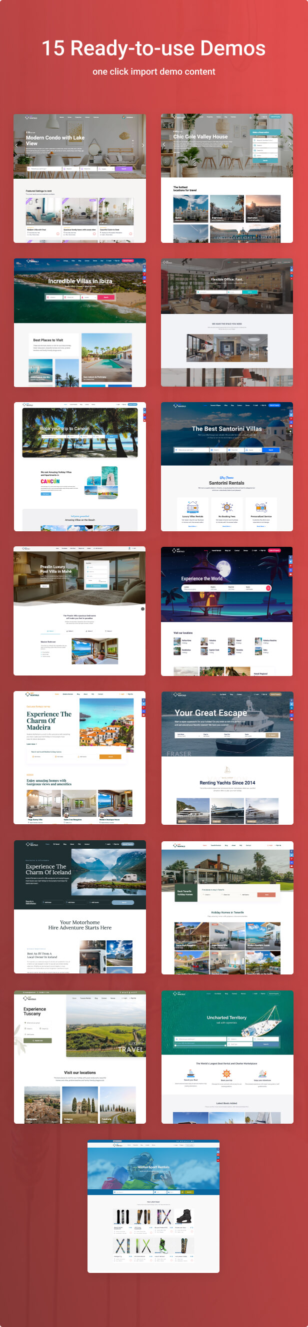Site template pages.