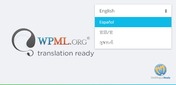 Various languages on the site.