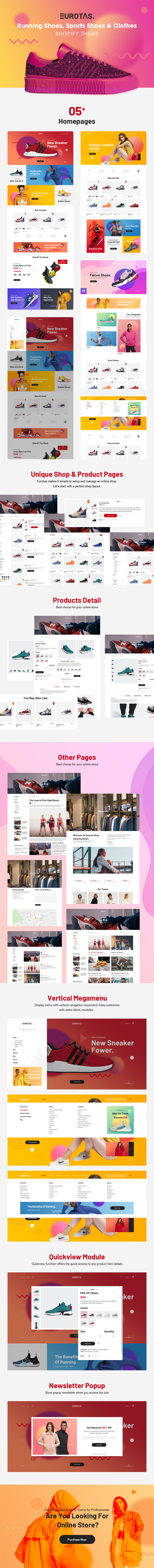 Image of store template pages.