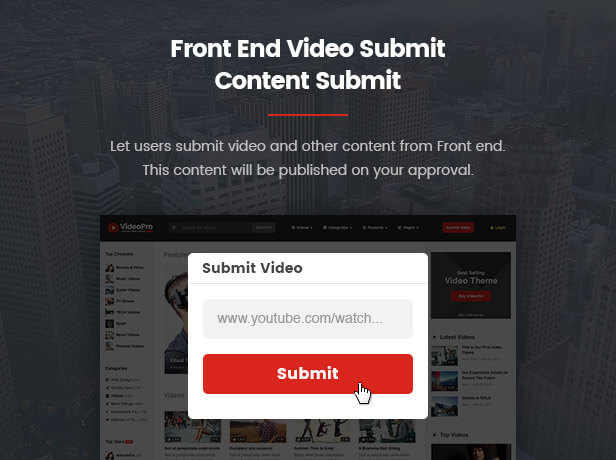 Awesome video theme site template.